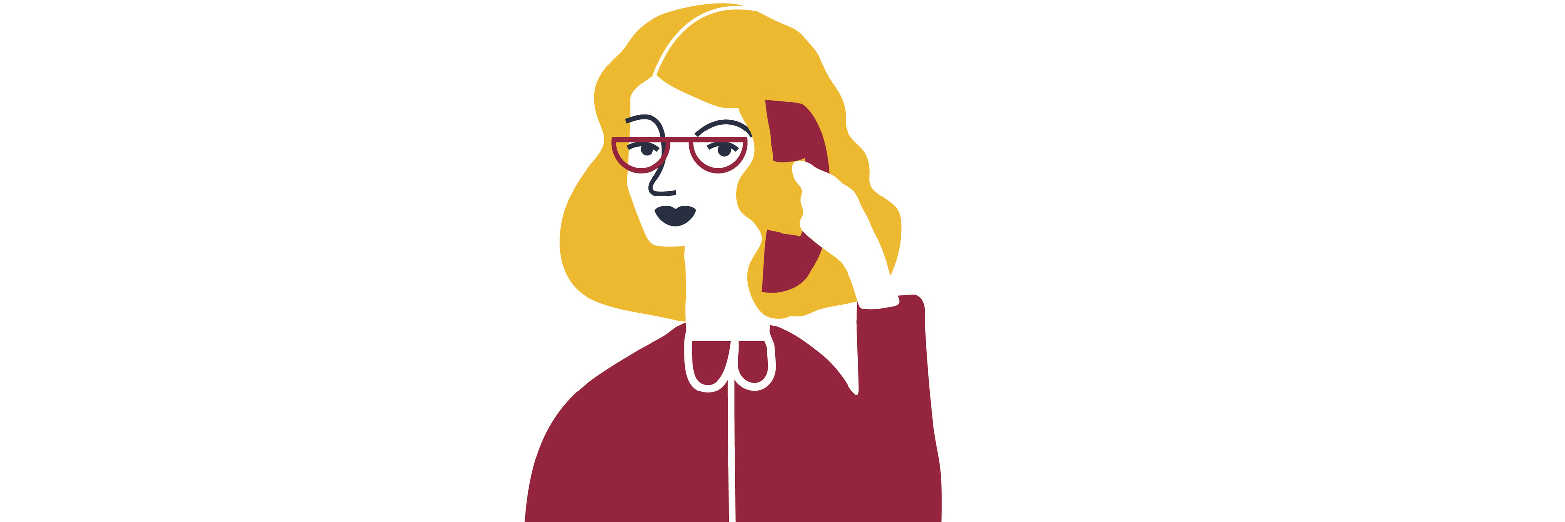 4 Ways to Combat Mental Health Stigma in the Workplace Woman financial accountant. Secretary vector illustration. Young businesswoman. Creative modern vector illustration. Freelance concept.