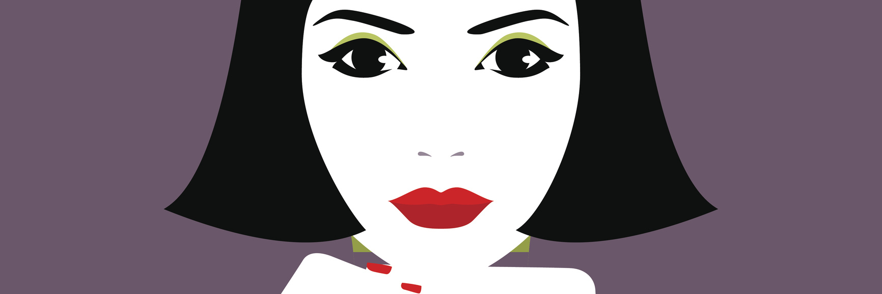 I've Never Experienced a Day Without Pain Digital painting of a woman with dark hair.