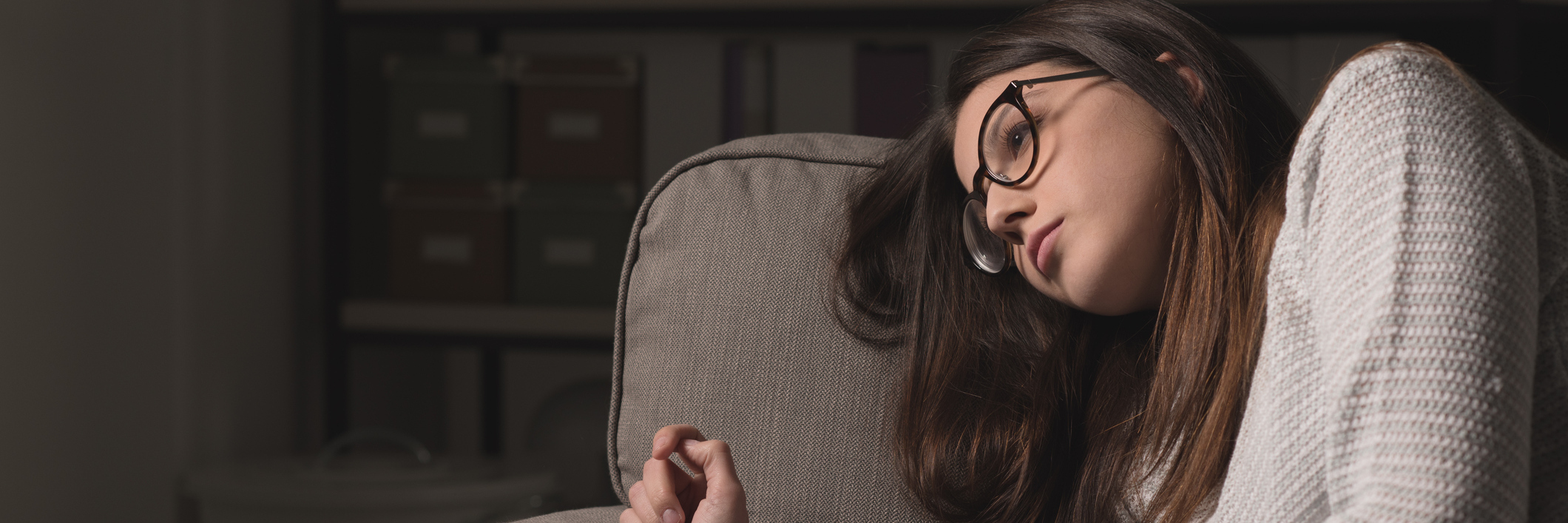 Things I've Learned From Having Anxiety woman sitting on couch sad upset depression