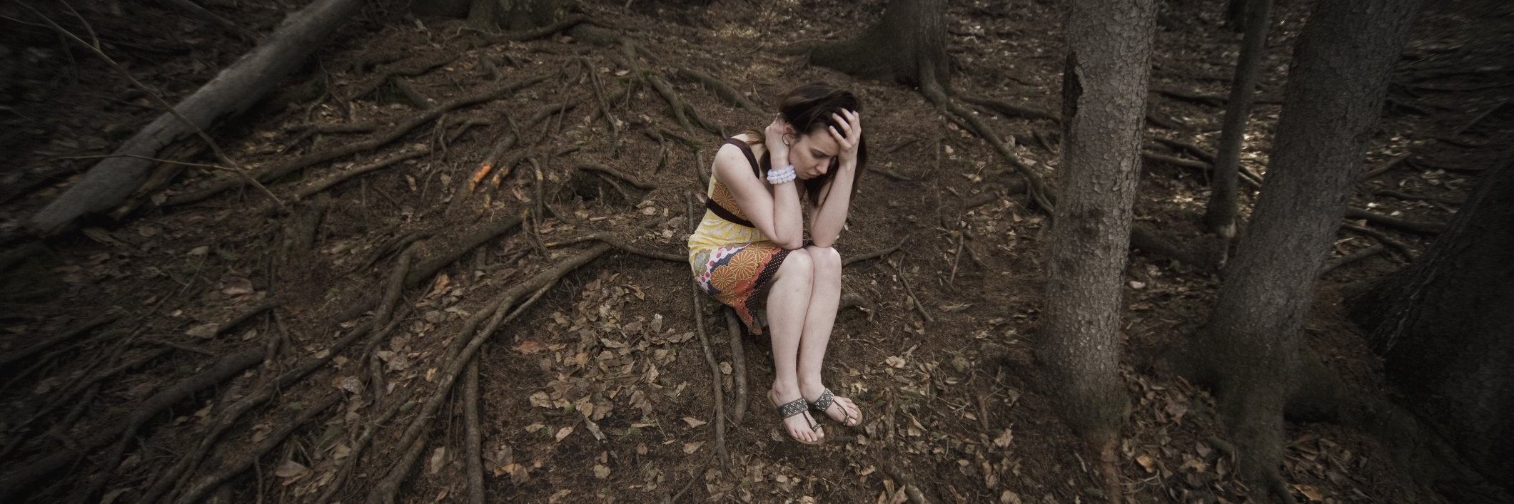 The 10 Dark Truths Behind Obsessive-Compulsive Disorder Woman alone in the forest