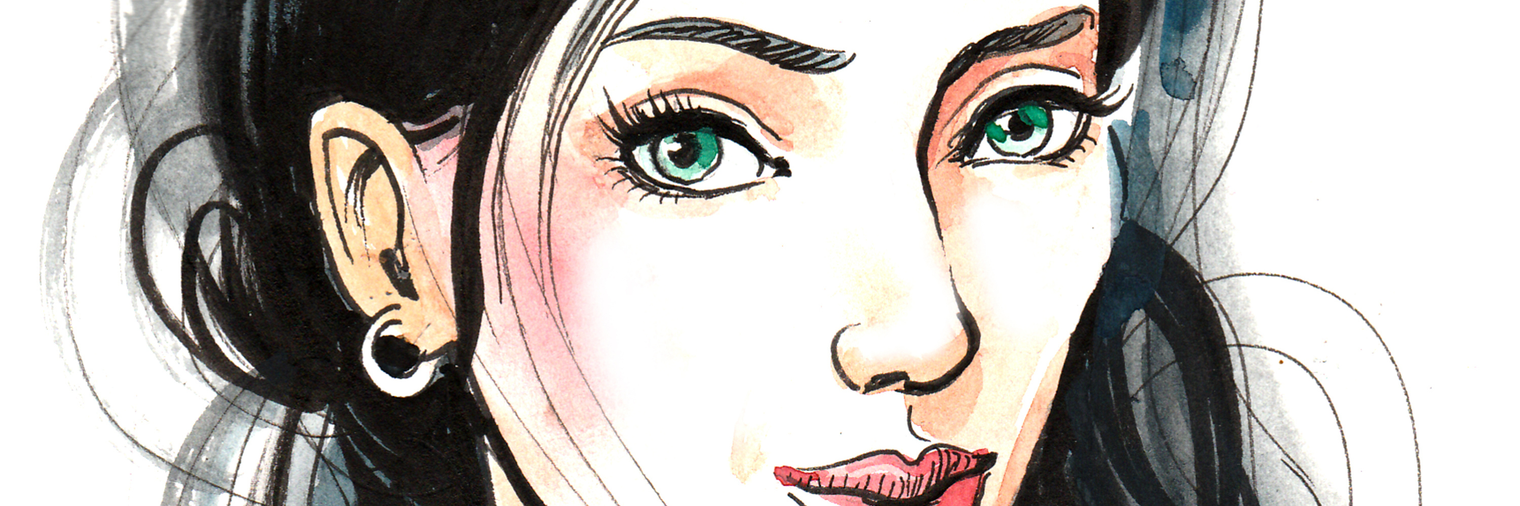 5 Signs That Show Me I'm in BPD Recovery Watercolor painting of a beautiful woman