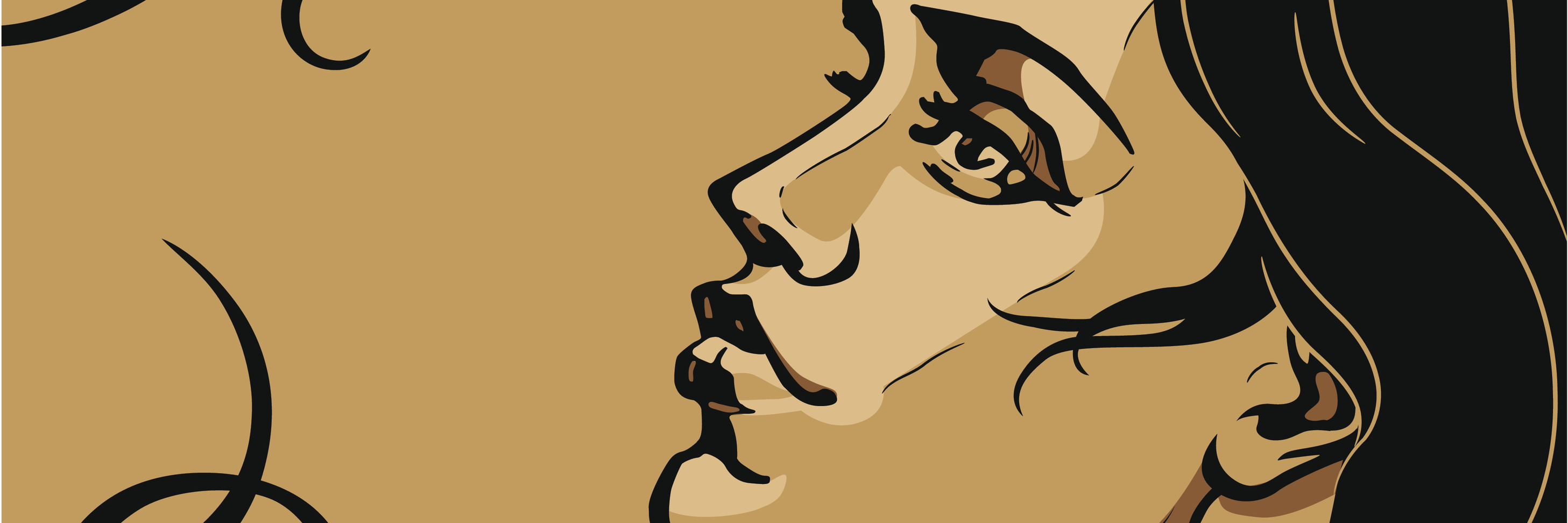 My Love-Hate Relationship With Anxiety Makes Me Human art nouveau style girl profile