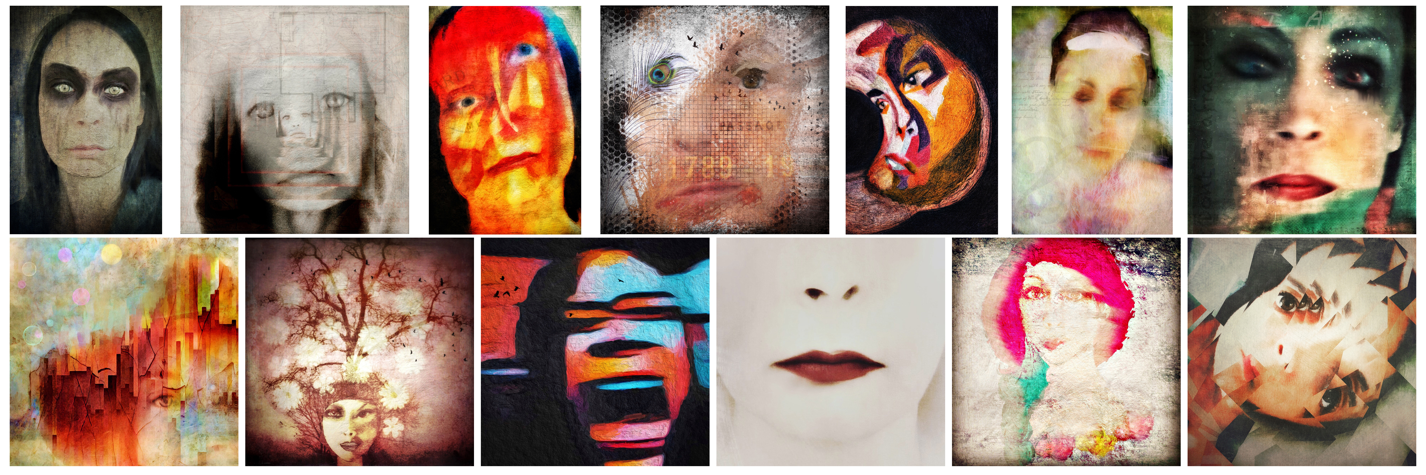 Using Art as Expression While Struggling With Lyme Disease, Aphasia tracey grumbach's collection of self-portraits