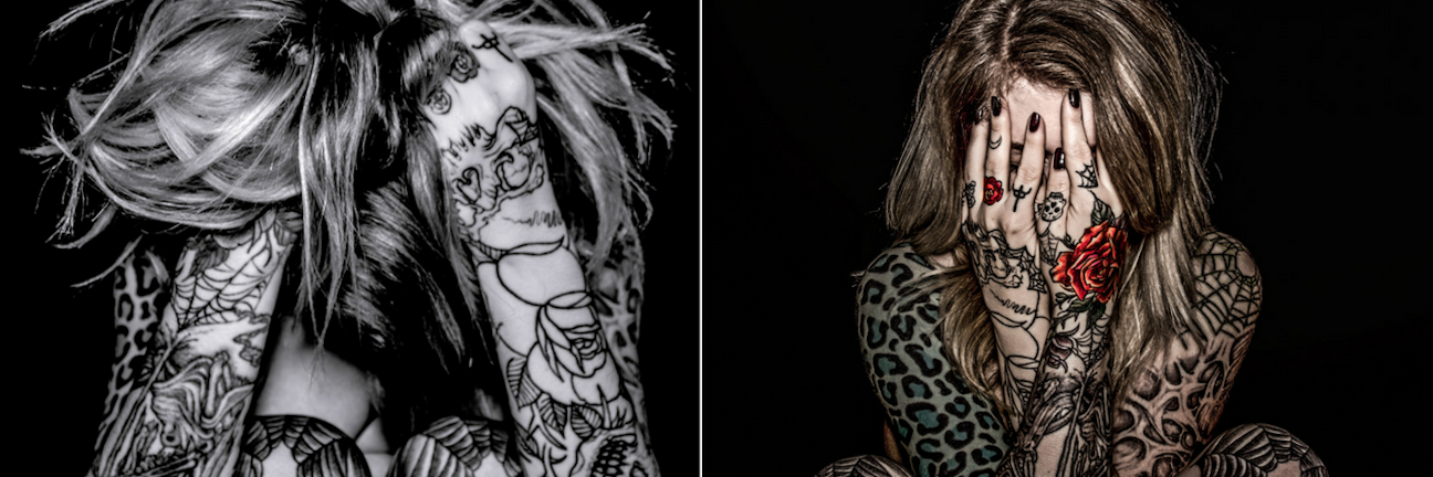 photos of woman with tattoos