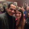 the author standing with Tony Shalhoub from "Monk"
