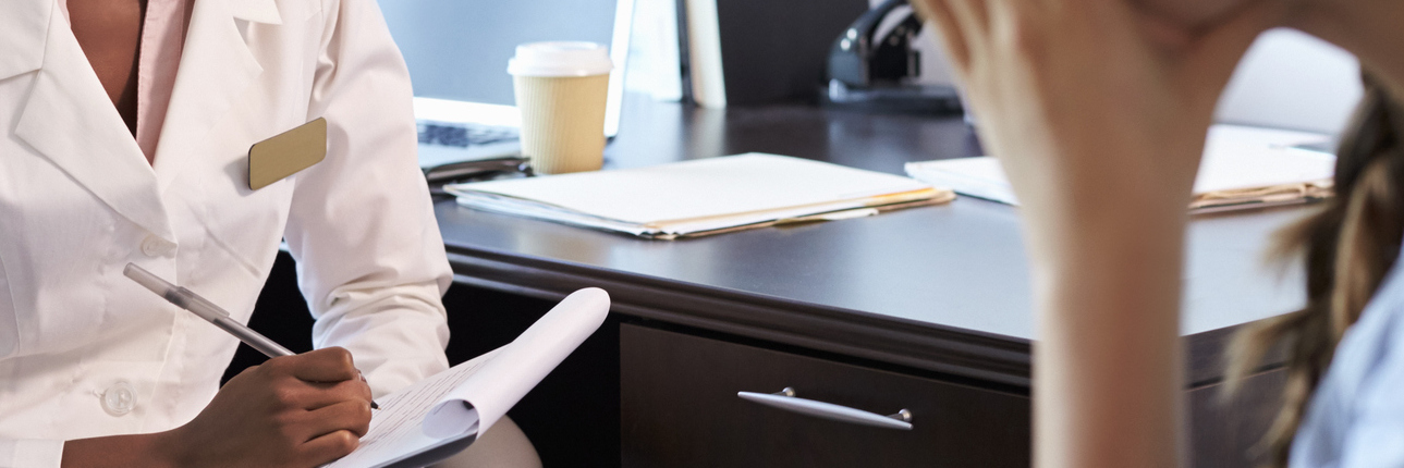 Why Ehlers-Danlos Syndrome Pain Despite Anesthesia Isn't Impossible Doctor In Consultation With Depressed Female Patient