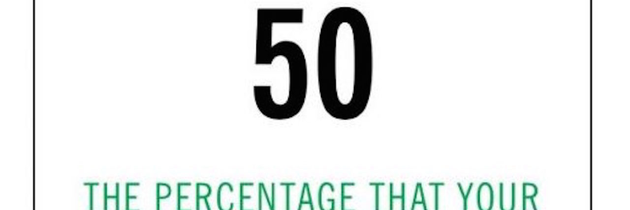 Why Cosmopolitan's Statistic on Endometriosis and Orgasms Is Damaging screenshot of text that says 50, the percentage that your risk of developing endometriosis can drop if you have orgasms during