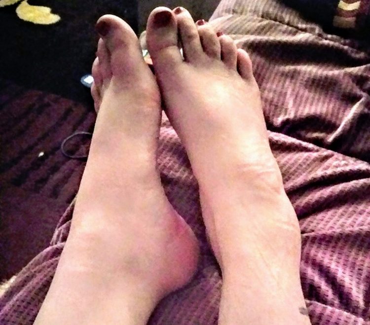 woman's feet