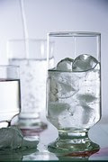 glass of ice water