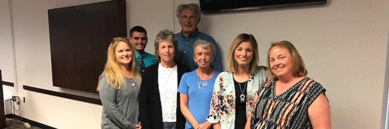 Speaking About Scleroderma to MSU Medical Students and Faculty group of people giving a scleroderma talk at a university