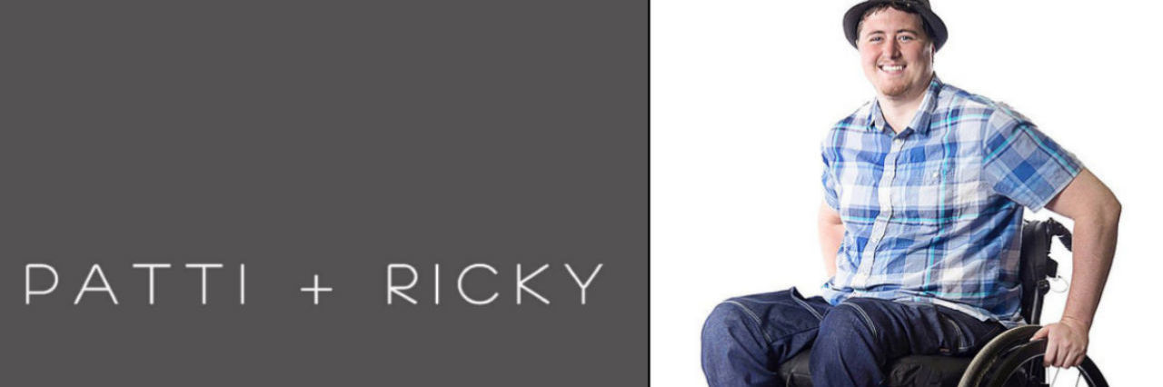 PATTI + RICKY, Online Department Store for People With Disabilities PATTI +RICKY logo next to man in wheelchair