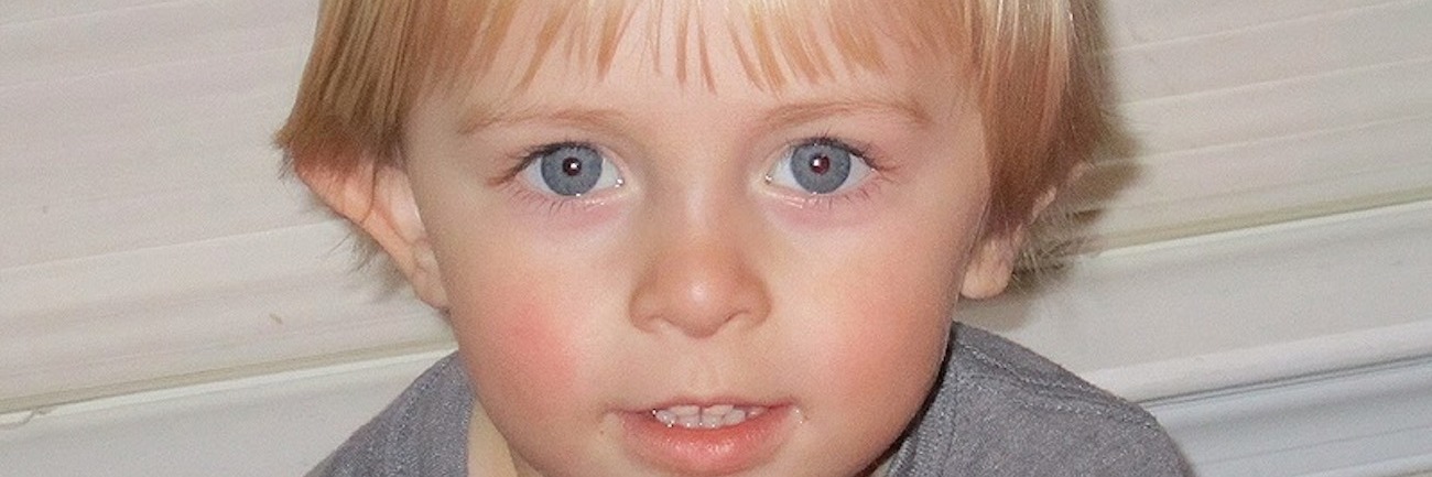 I Just Want My Child With Food Allergies to Come Home Safe Ryan, blond hair and wearing a gray sweatshirt