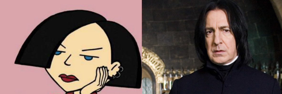 30 Fictional Characters People With Depression Relate To Jane Lane and Snape