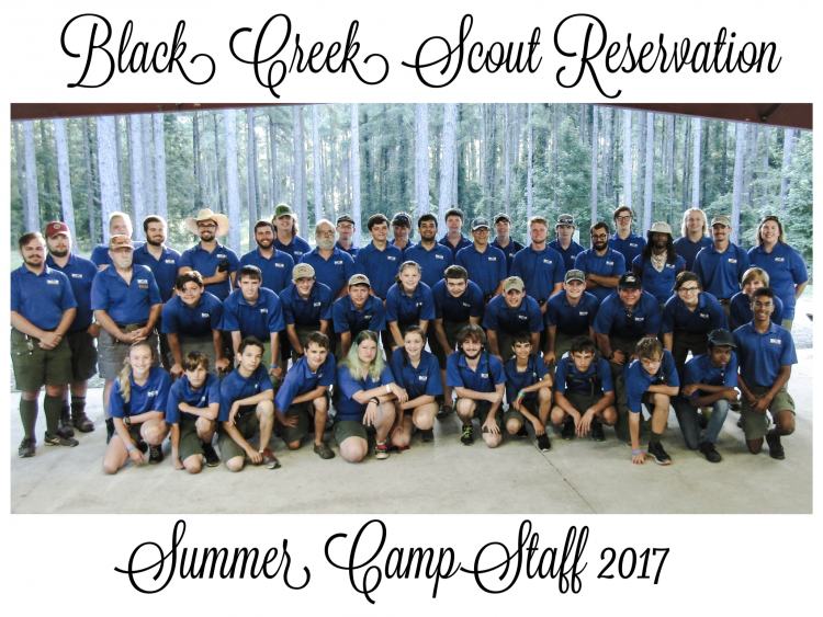 black creek scout reservation summer camp staff 2017