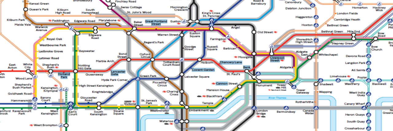 New Map of London Tube Helps People With Anxiety to Travel Map of London Underground