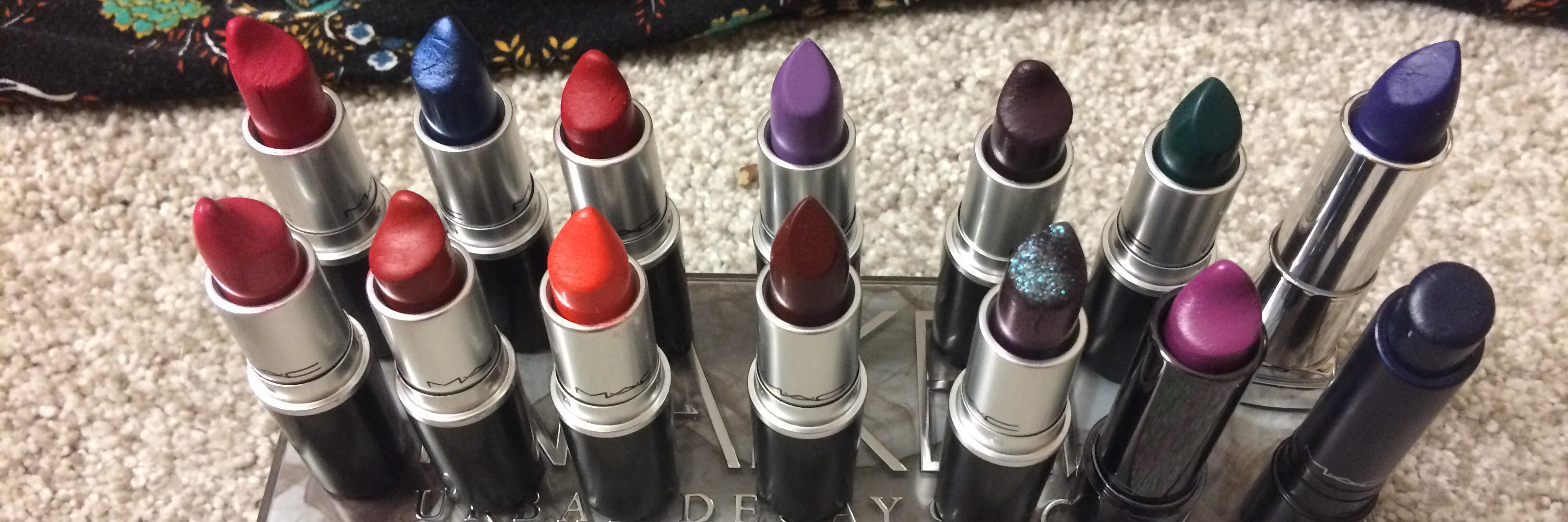 Sarah's Lipstick Collection.
