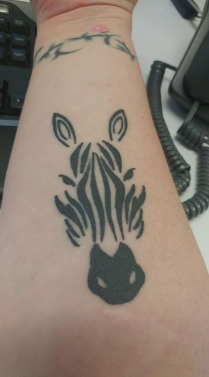 zebra tattoo