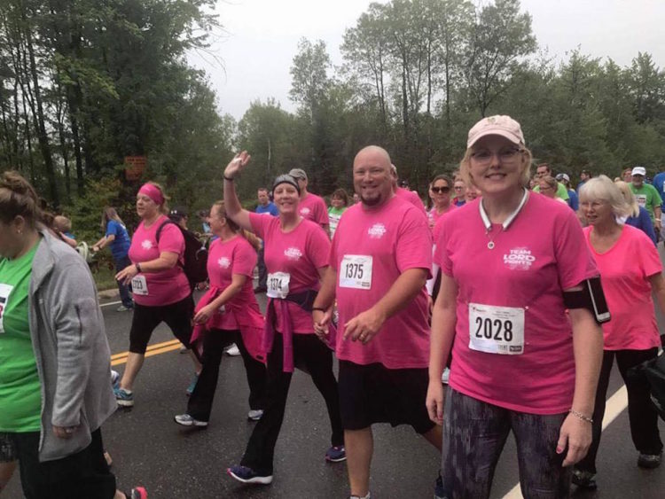 group of people participating in the CCTC walk