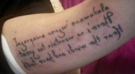 quote from lion king soundtrack tattoo