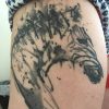 watercolor zebra tattoo