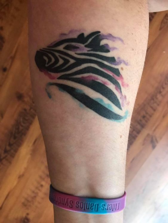 tattoo of zebra