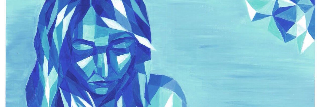 How Creating Art Helps Me Cope With Anxiety and Depression woman geometric