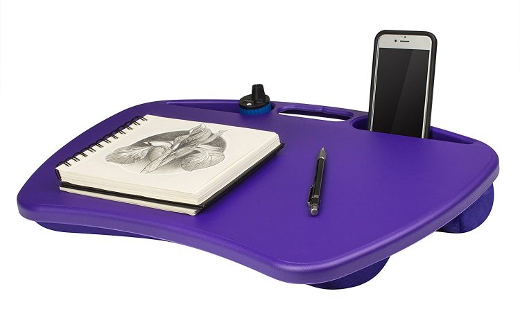 purple lap desk