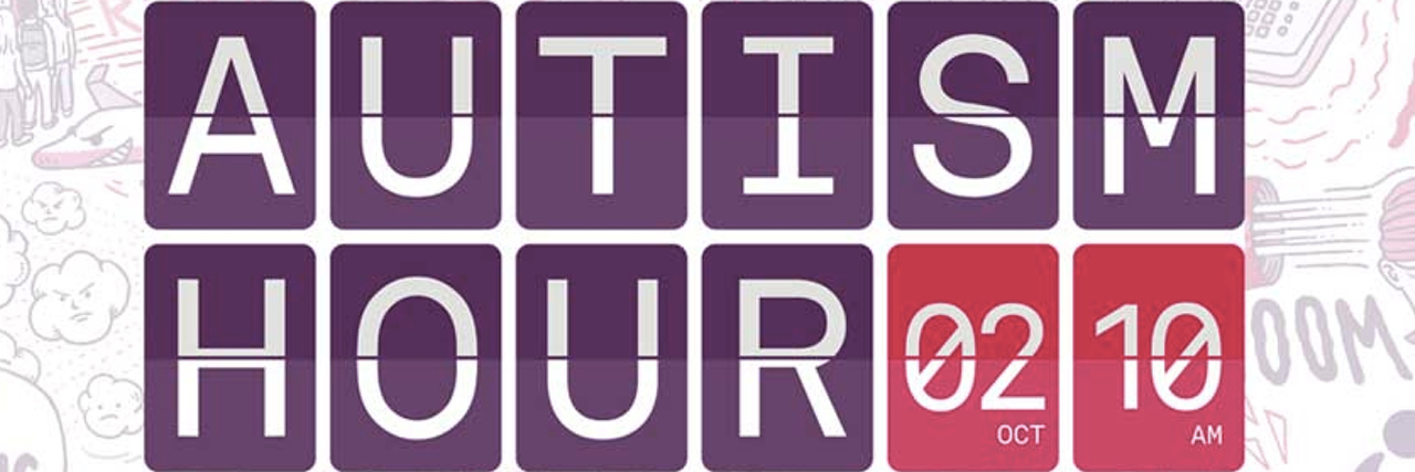 U.K. Stores to Hold Nationwide Quiet Hour for Those on the Autism Spectrum Purple and pink image which reads "Autism Hour"