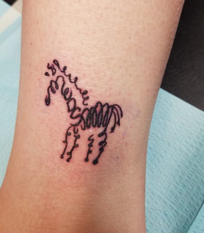 zebra tattoo