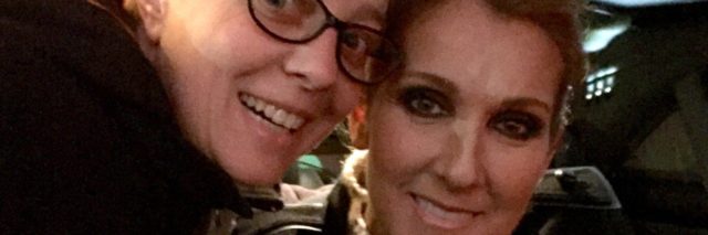 woman with celine dion