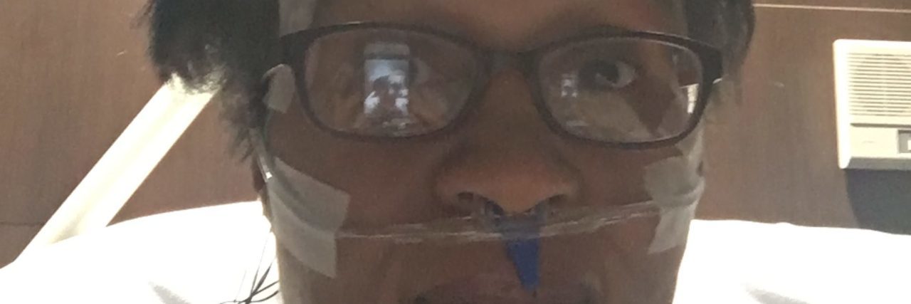 What Pompe Disease, an Invisible Illness, Looks Like woman during a sleep study