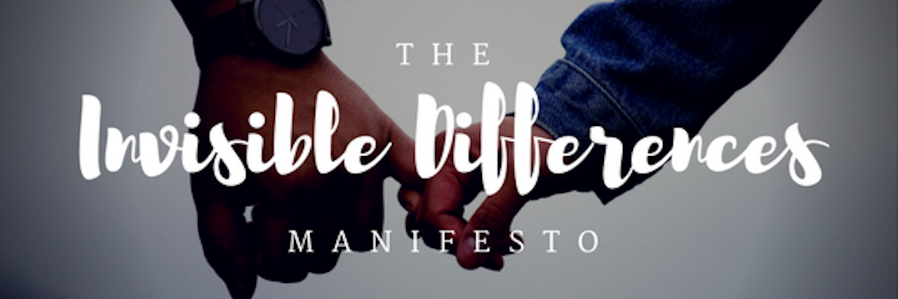 The Invisible Differences Manifesto picture with words: The invisible difference manifesto