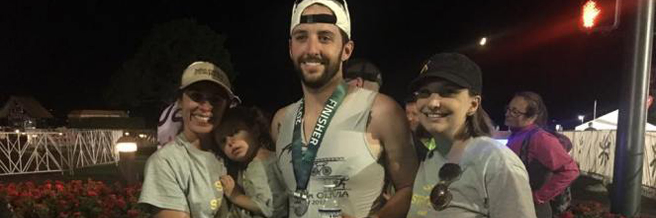 He Became an Ironman to Honor My Daughter's Battle With Brain Cancer Eric Dye competes Ironman Triathlon