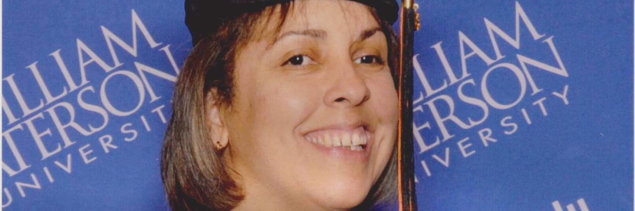 Labor Day as a Job Seeker With Cerebral Palsy Juana Ortiz at her college graduation.