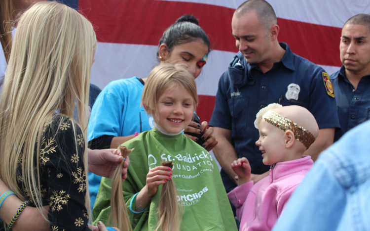 Lindsay shaving head for best friend 2