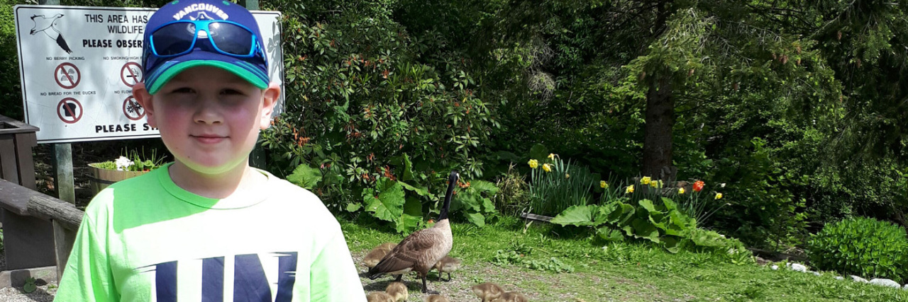 This Is the 'New Normal' After My Son Was Diagnosed With Burkitt Lymph Owen cancer fighter in unbeatable shirt