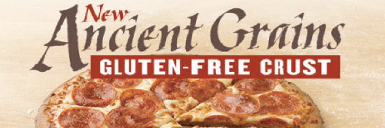 Photo of Papa John's gluten-free pizza.