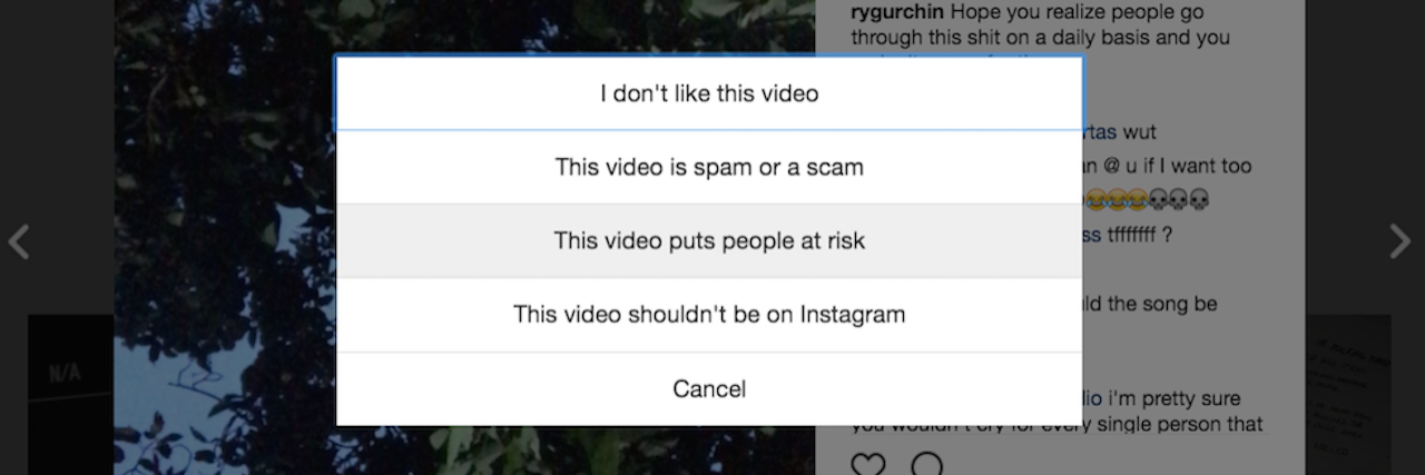 Why Instagram Should Take Down XXXTentacion's Fake Suicide Video reporting a post on Instagram