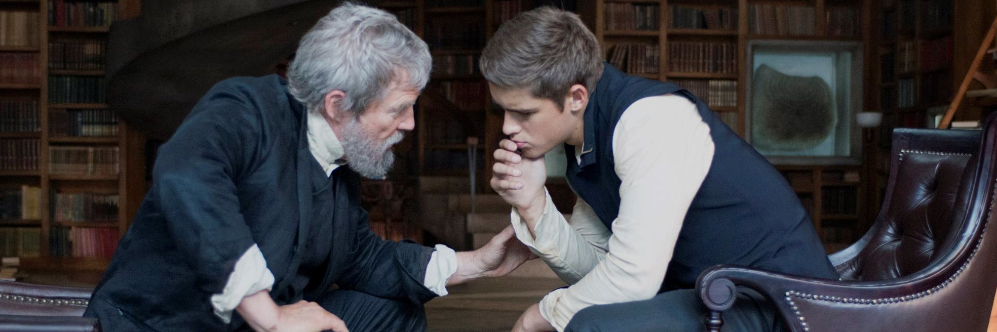 The Scene in 'The Giver' That Relates to Life With a Chronic Illness A photo of the giver and receiver sitting together, talking.