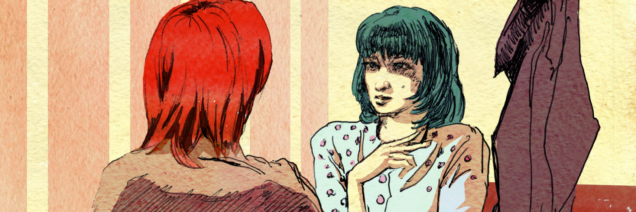 What to Say and What Not to Say to Someone With Chronic Illness two women talking in a cafe