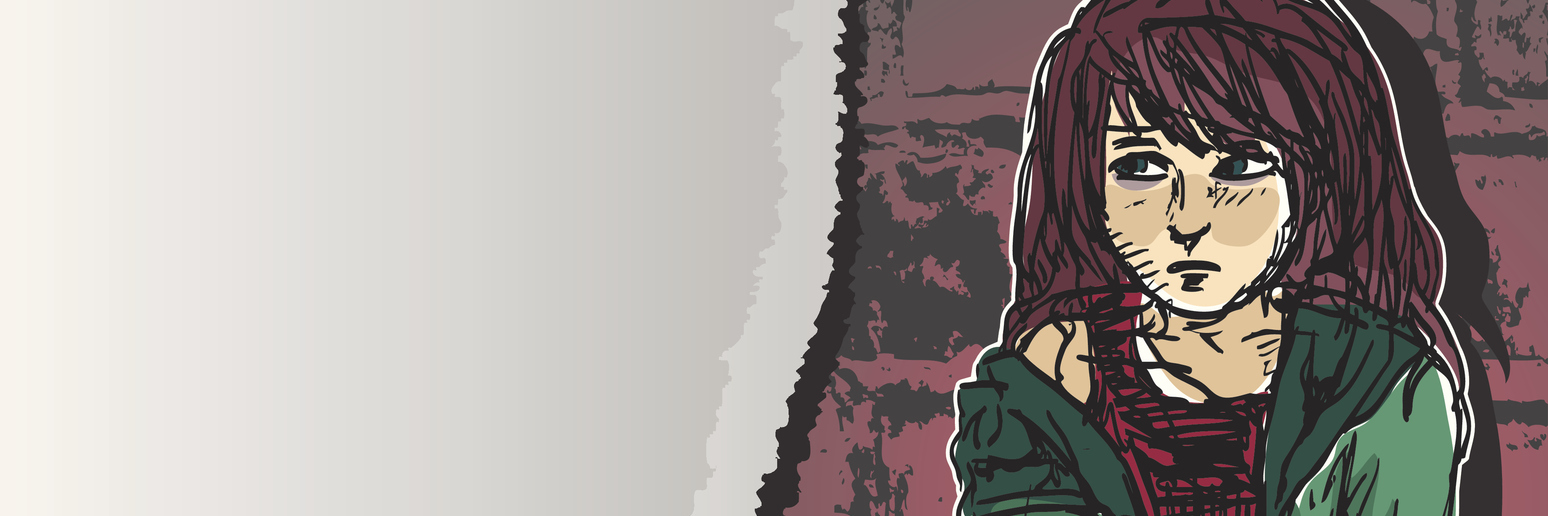 Why I Was Scared to Tell People I Take Medication for Mental Illness girl standing against a brick wall, looking scared and depressed