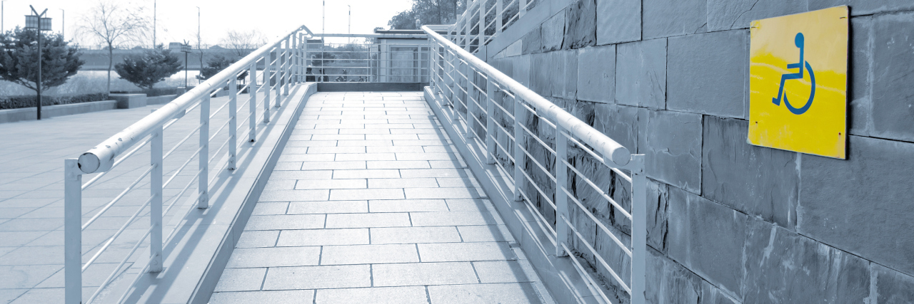 Talking to Businesses About Disability Accessibility Disabled access wheelchair ramp.