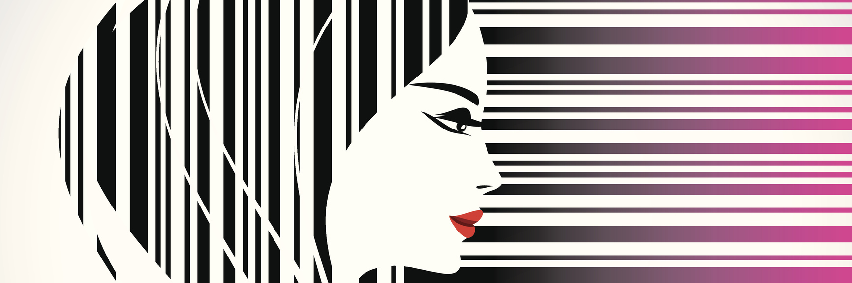 What I've Lost (and Gained) Because of Ehlers-Danlos Syndrome An illustration of a woman, who also flows into a barcode concept.