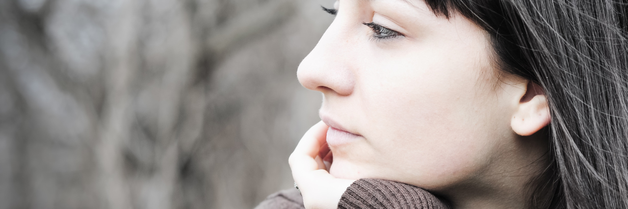 When Suicide Is at the Front of Your Mind young woman looking upset melancholy