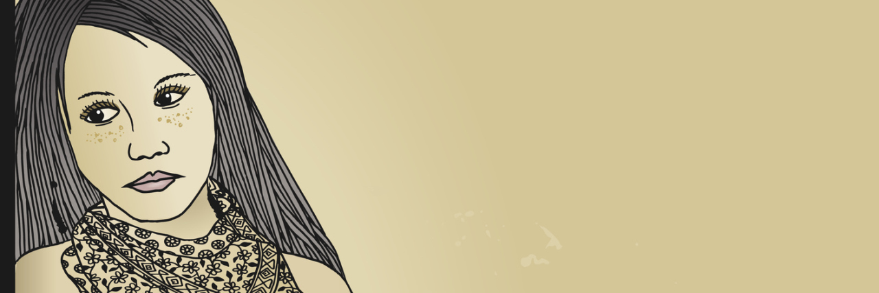 When Borderline Personality Disorder Is Your Biggest Bully Illustration of a sad and frustrated young woman