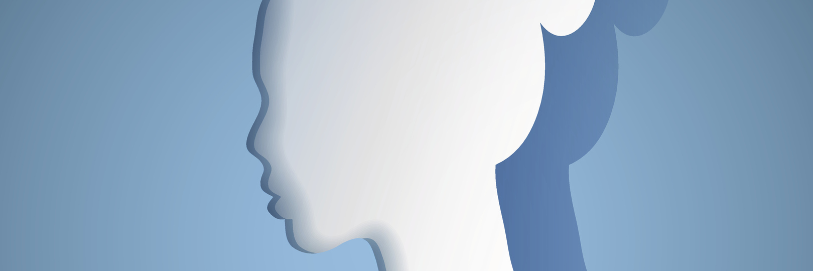 How a Conversation With My 'Grumpy' Nurse Changed How I See People Beautiful woman silhouette, vector portrait.