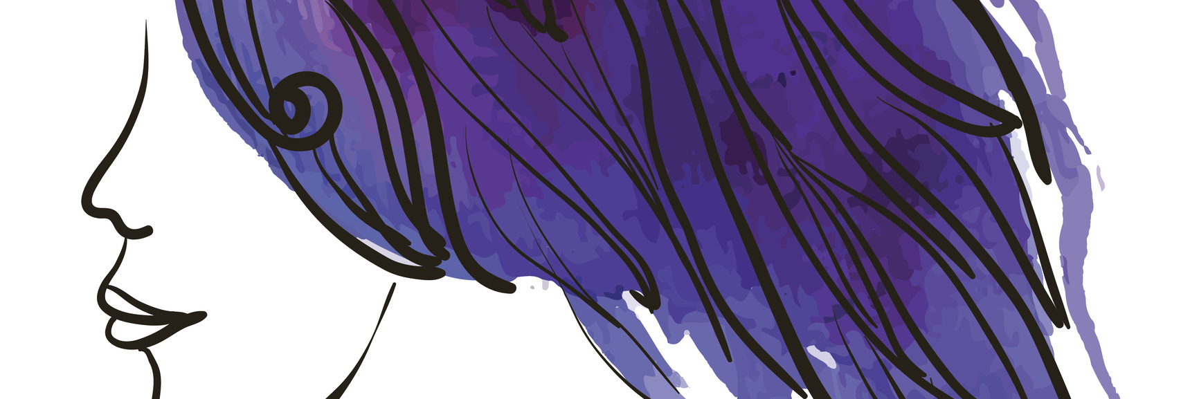 ME/CFS: Developing Anxiety After My Chronic Illness Relapsed illustration of woman with long purple hair