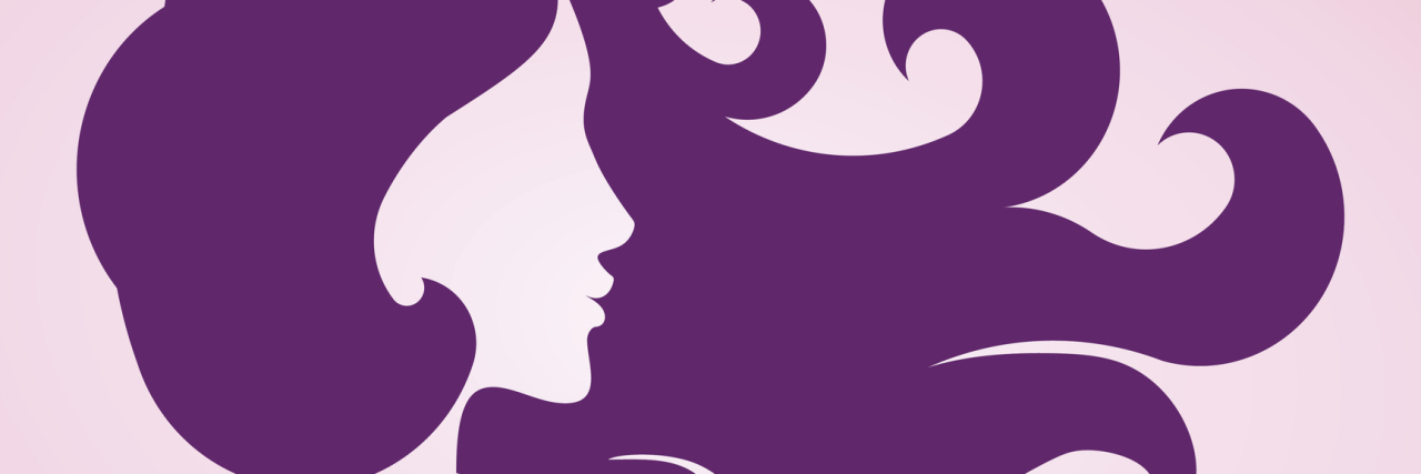 What Others Should Understand About People With Chronic Illness illustration of woman with long flowing hair against pink background