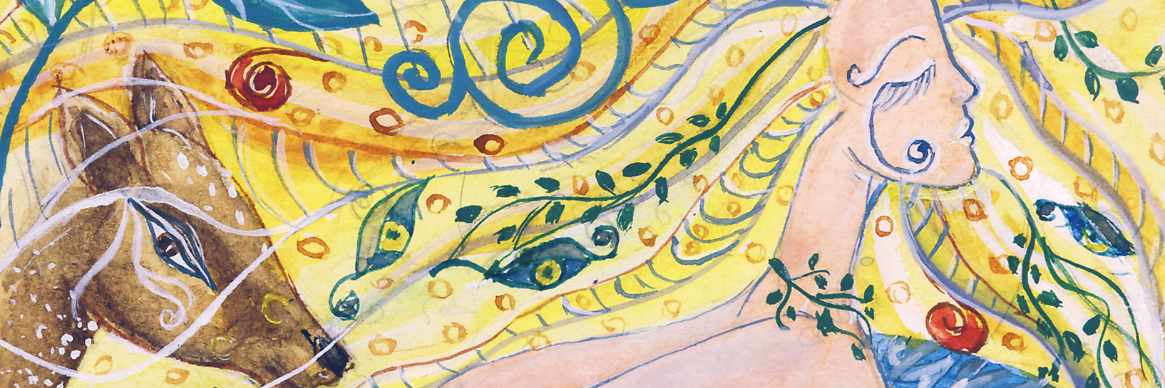 Even When Chronic Illness Makes It Difficult, We Need to Keep Trying An illustration of a woman walking with a dear and other animals.
