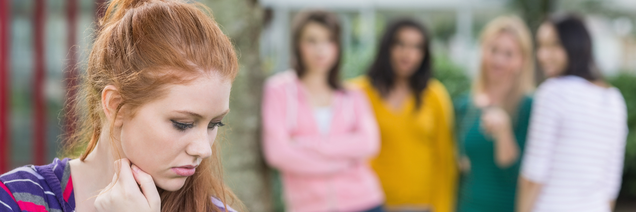 Teaching Respect for People With Disabilities Student being bullied by a group of students.